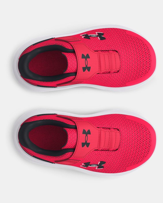 Boys' Infant UA Surge 4 AC Running Shoes, Red, pdpMainDesktop image number 2